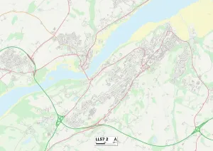 Gwynedd, LL57 2 Karte