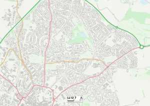 Wrexham, LL 12 7 Karte