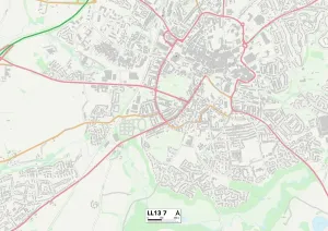 LL - Llandudno Drucke: Wrexham, LL13 7 Karte