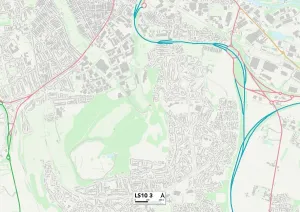 LS - Leeds Drucke: Leeds LS10 3 Karte