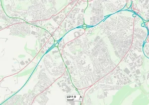 LS - Leeds Drucke: Leeds Ls 1 0 Karte
