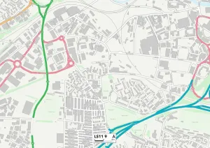 Leeds L S11 9 Karte
