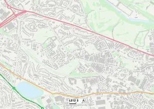 LS - Leeds Drucke: Leeds LS12 3 Karte