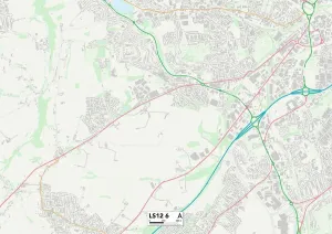 Leeds LS12 6 Karte