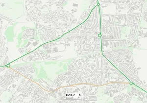 LS - Leeds Drucke: Leeds LS15 7 Karte