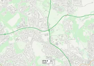 LS - Leeds Drucke: Leeds Ls16 5 Karte