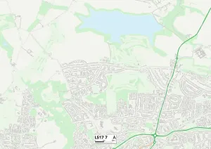 LS - Leeds Drucke: Leeds Ls17 7 Karte