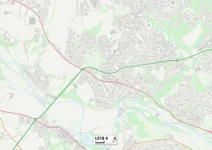 Leeds LS18 4 Karte