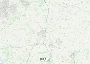 LS - Leeds Drucke: Leeds Ls22 5 Karte