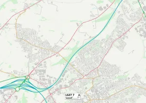 Leeds LS27 7 Karte