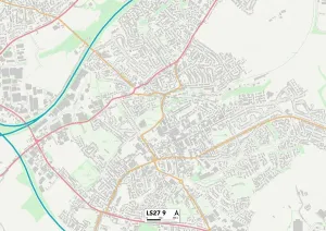 LS - Leeds Drucke: Leeds LS27 9 Karte