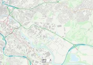 Leeds LS9 0 Karte