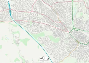 Luton LU1 1 Karte