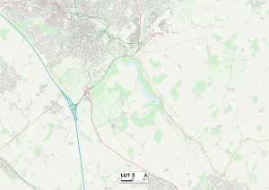 LU - Luton Drucke: Luton LU1, 3 Karte