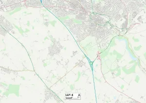 Luton LU1 4 Karte