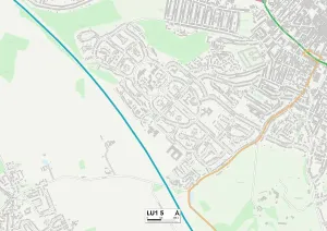 LU - Luton Drucke: Luton LU1 5 Karte
