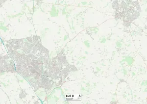 LU - Luton Drucke: Luton LU2 8 Karte