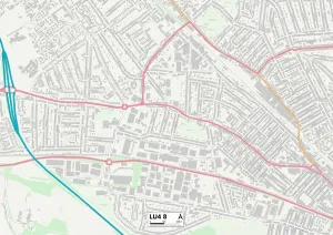 LU - Luton Drucke: Luton LU4 8 Karte