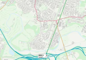 M - Manchester Drucke: Manchester M20 5 Karte