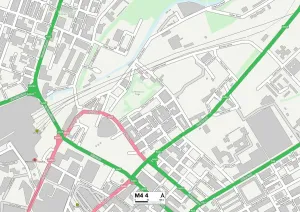 Manchester M4 4 Karte