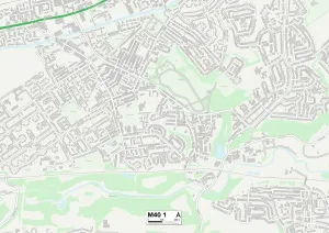 Manchester M40 1 Karte