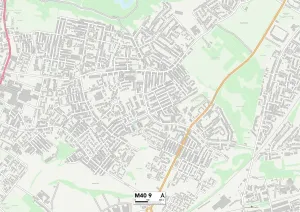 Manchester M40 9 Karte