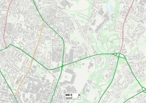 Manchester M8 0 Karte