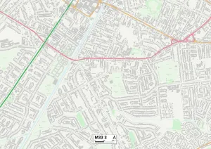 M - Manchester Drucke: Traford M33, 3 Karte
