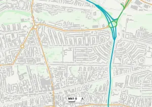 M - Manchester Drucke: Wigan M61 5 Map