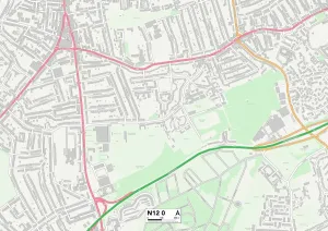 Barnet N12 0 Karte