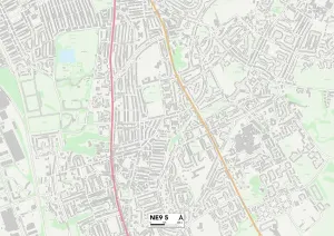 Gateshead NE9 5 Karte