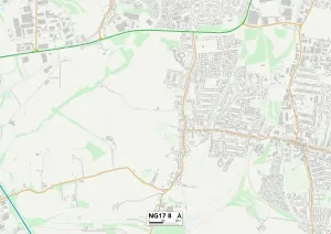 Ashfield NG17 8 Karte