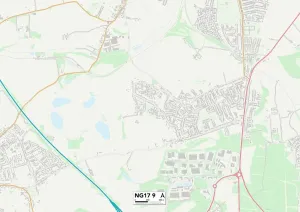 Ashfield NG17 9 Karte