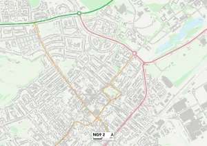 NG - Nottingham Drucke: Broxtowe NG9 2 Karte
