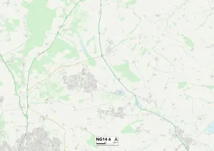 Gedling NG14 6 Karte