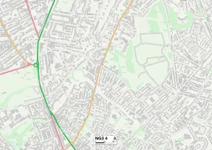 Gedling NG3 4 Karte