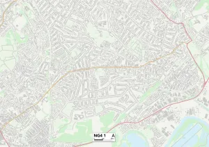Gedling NG4 1 Karte