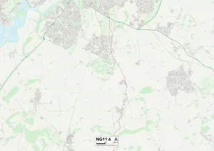 NG - Nottingham Drucke: Nottingham NG11 6 Karte