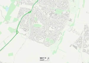 Nottingham NG11 9 Karte