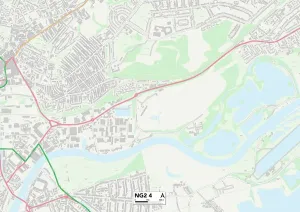Nottingham NG2 4 Karte