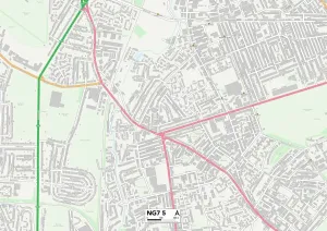 Nottingham NG7 5 Karte