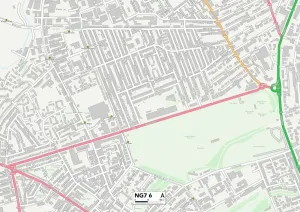 Nottingham NG7 6 Karte