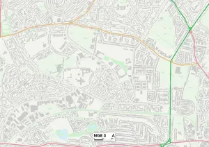NG - Nottingham Drucke: Nottinghan NG8 3 Karte