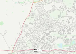 Nottingham NG8 4 Karte