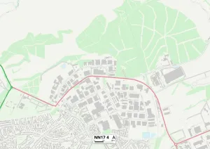 Corby NN17 4 Karte