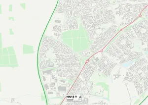 Corby NN18 9 Karte