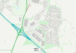 Nordhampton NN4 5 Karte