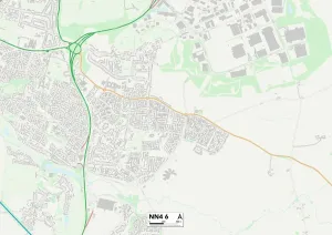 Nordhampton NN4 6 Karte