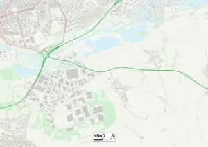 Nordhampton NN4 7 Karte