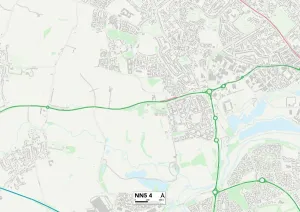 Nordhampton NN5 4 Karte